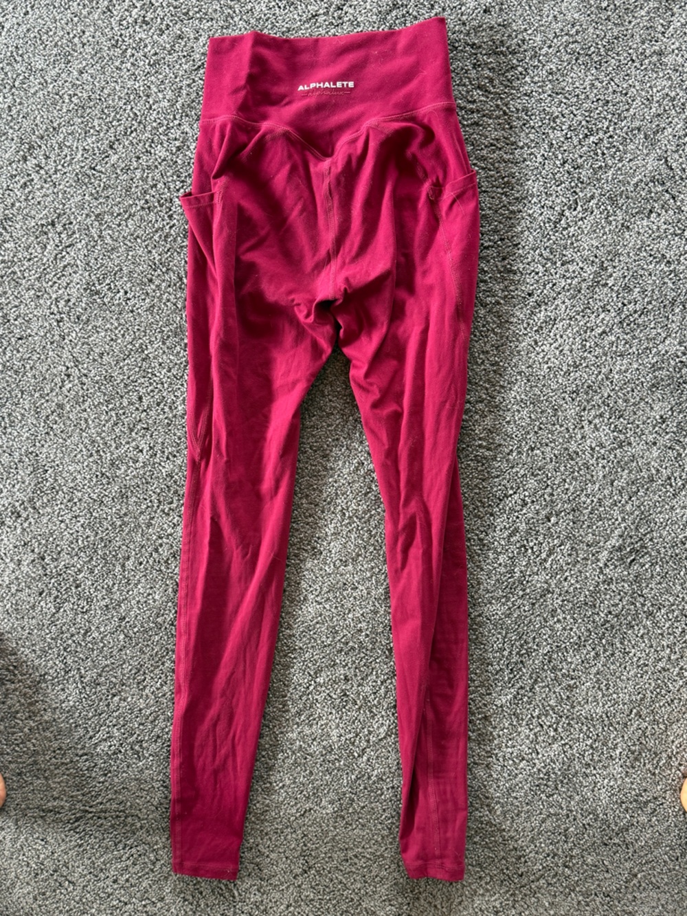 Alphalete High-Waist Leggings - Berry